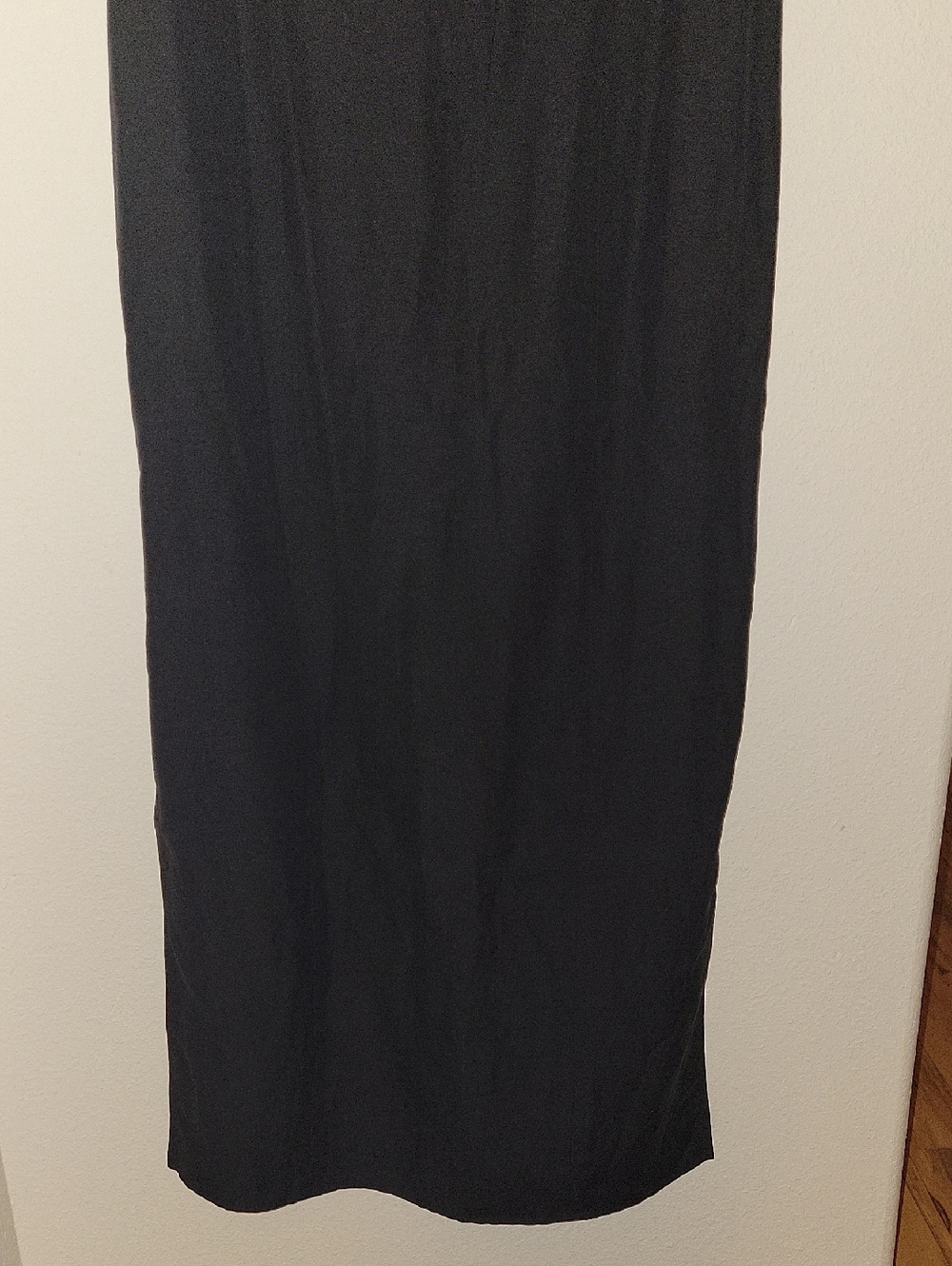 August Silk Maxi Dress, Silk/ Linen Blend, Black, 12, NWOT - Picture 6 of 11